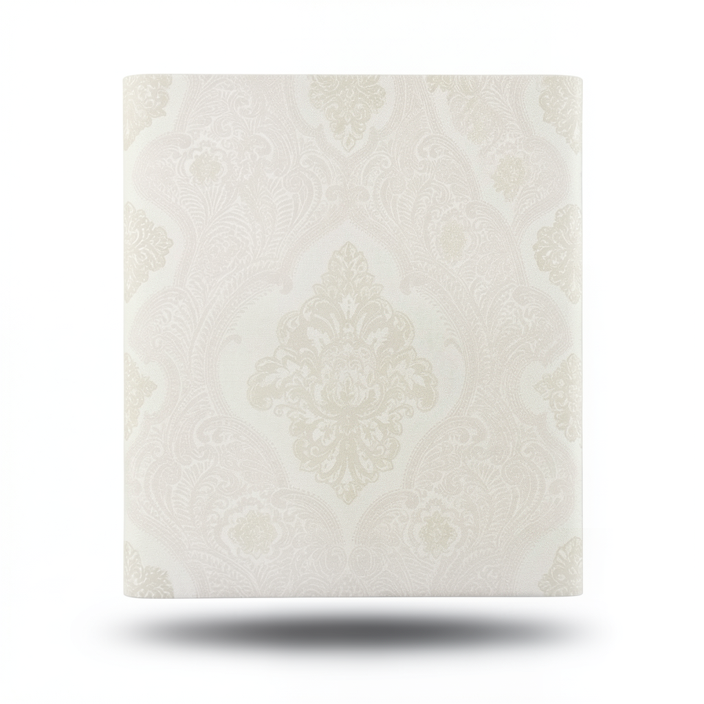 Italian Wallpaper 10m x 1.06m Pale Beige, Model 83416