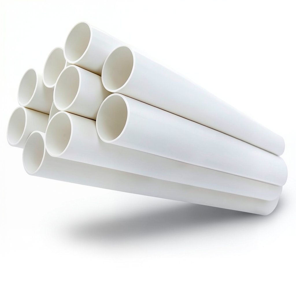 مواسير UPVC مقاس 1 إنش ضغط 17.2 بار سمك 1.96 مم لون أبيض