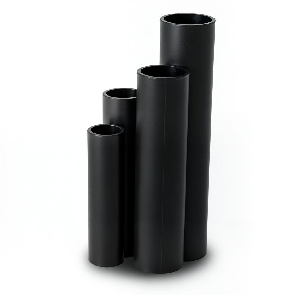 مواسير HDPE SDR 33 قطر خارجي 500 مم سمك 15.3 مم لون أسود