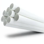 مواسير UPVC ضغط 17.2 بار مقاس ½ 1 إنش سمك 2.84 مم لون أبيض