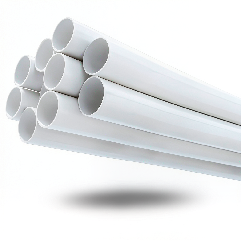 UPVC Pipes 2 Inch Size, 17.2 Bar Pressure, 3.56 mm Thickness, White