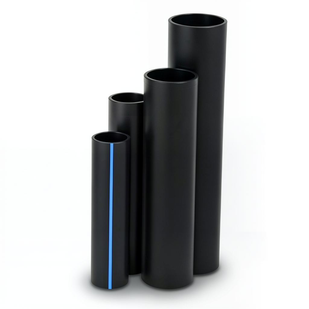 مواسير HDPE SDR 33 قطر خارجي 630 مم سمك 19.3 مم لون أسود