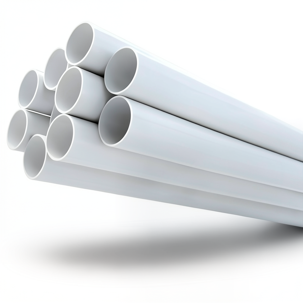 مواسير UPVC ضغط 17.2 بار مقاس 4 إنش سمك 6.73 مم لون أبيض