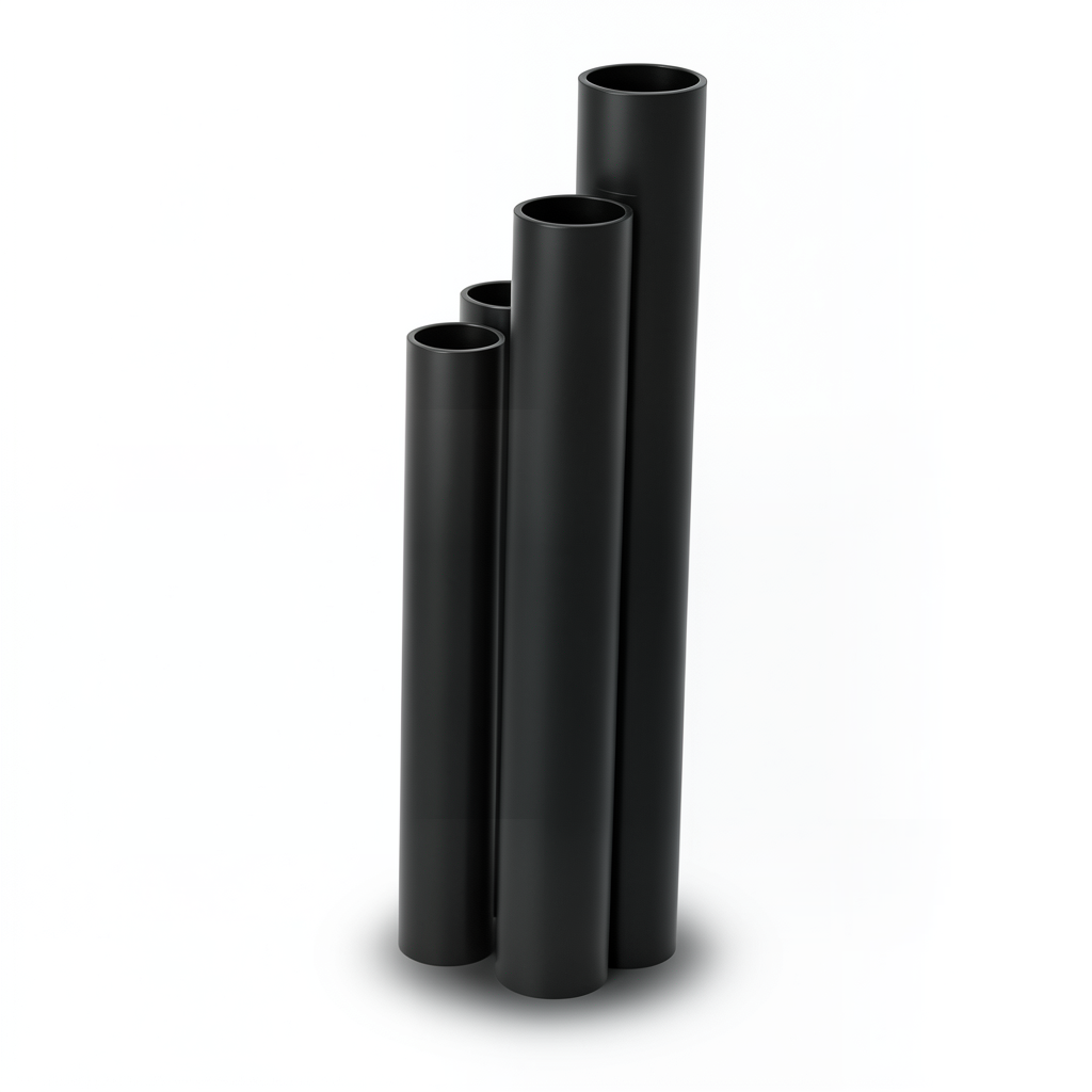 HDPE Pipes SDR26 Outside Diameter 50 mm Thickness 2.0 mm Black