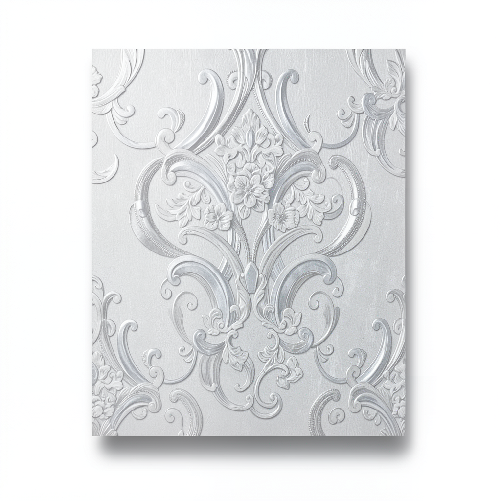 Italian Wall Covering 10m x 1.06m Light Gray, Model 83420