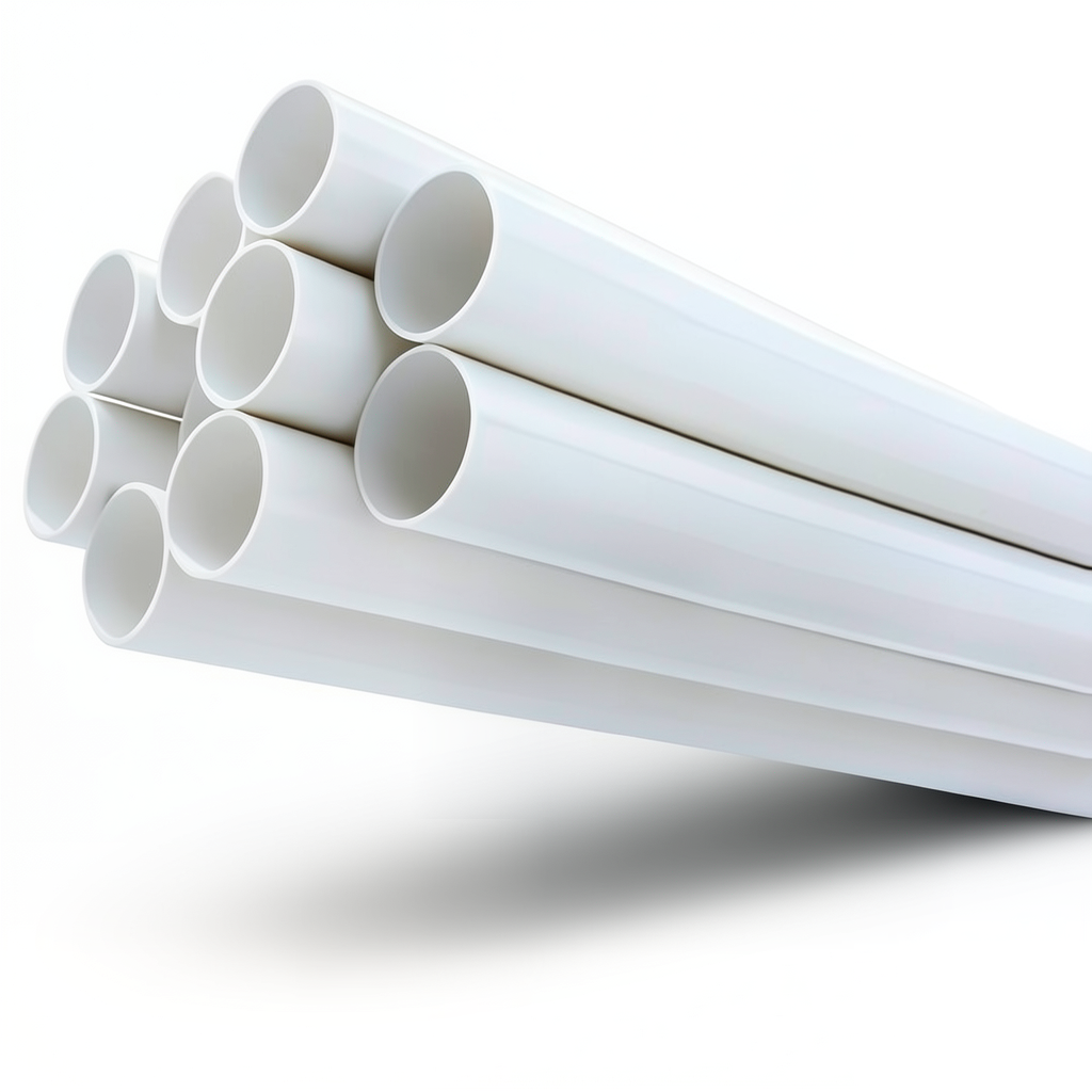 UPVC Pipes 6 Inch Thickness 9.91 mm Pressure 17.2 Bar White