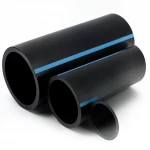 أنابيب HDPE الوطني لشبكات المياه  ضغط 8 بار قطر خارجي 160 مم سمك 4.9 مم لون اسود
