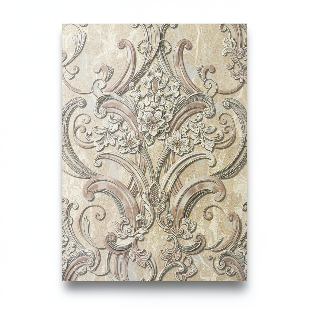 Italian Wallpaper 10m x 1.06m Beige, Model 83419
