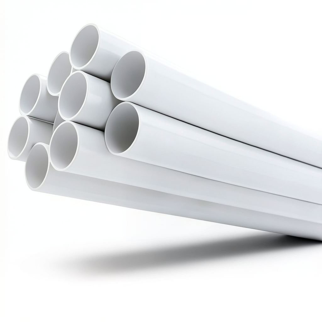 مواسير UPVC ضغط 13.8 بار مقاس ¼ 1 إنش سمك 2.01 مم لون أبيض