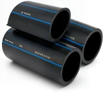 SPS HDPE Pipes PE 80 Pressure 12.5 Bar Outside Diameter 225 mm Thickness 20.5 mm Black | Saudi Pipes Systems (SPS)