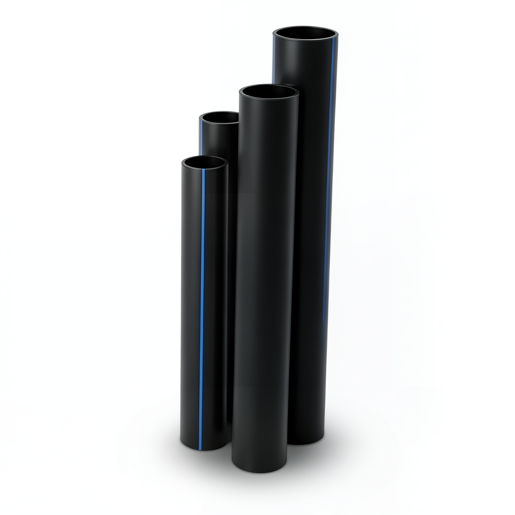 أنابيب HDPE SDR 22 قطر خارجي 90 مم سمك 4.1 مم أسود