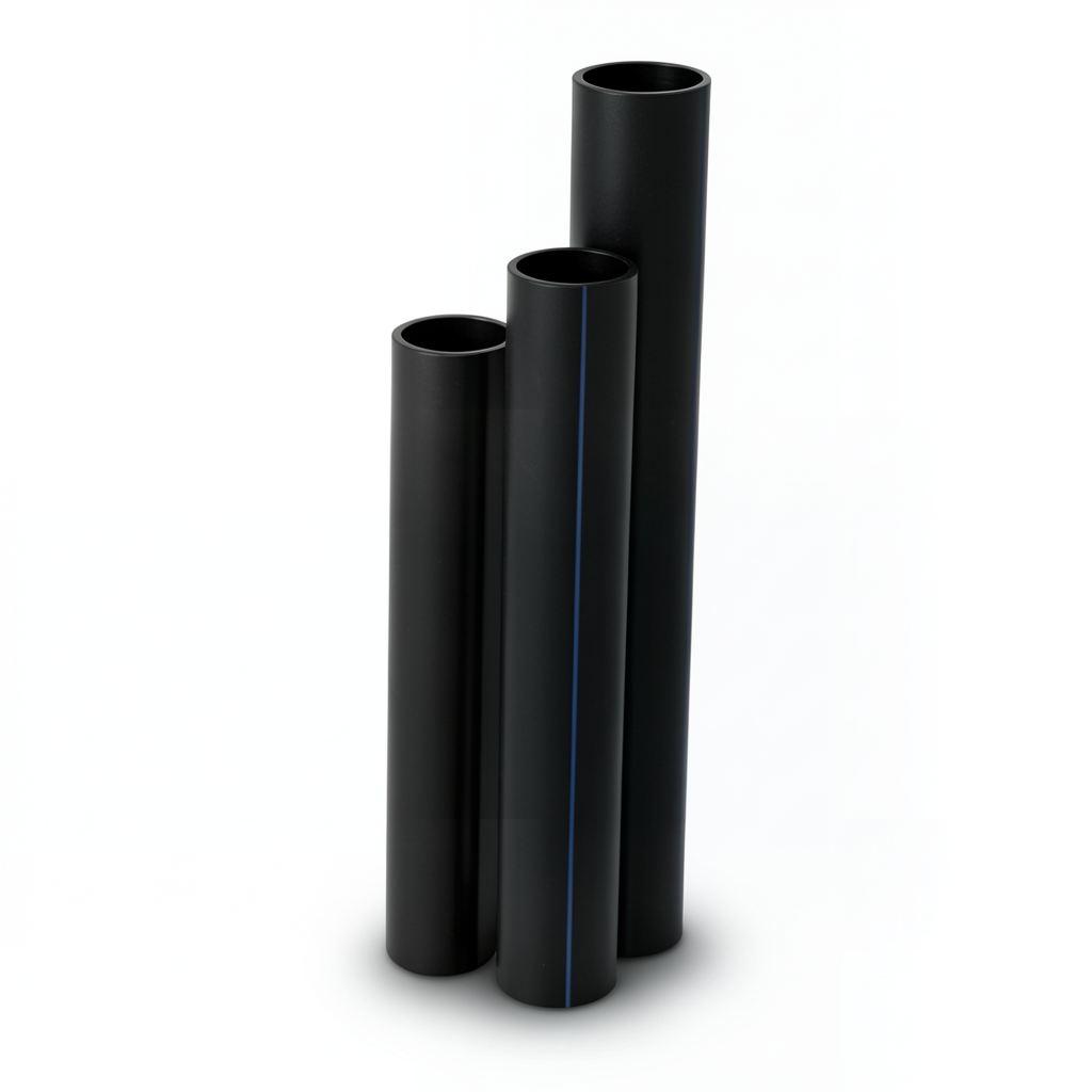 أنابيب HDPE SDR 22 قطر خارجي 110 مم سمك 5 مم لون أسود