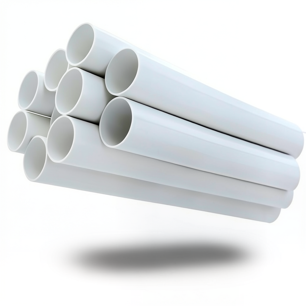 UPVC Pipes Nominal Pressure 13.8 Bar Size 6 Inch Thickness 8.03 mm White