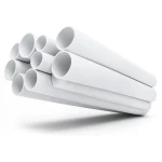 مواسير UPVC مقاس 1 إنش سمك 1.52 مم ضغط 11 بار لون أبيض