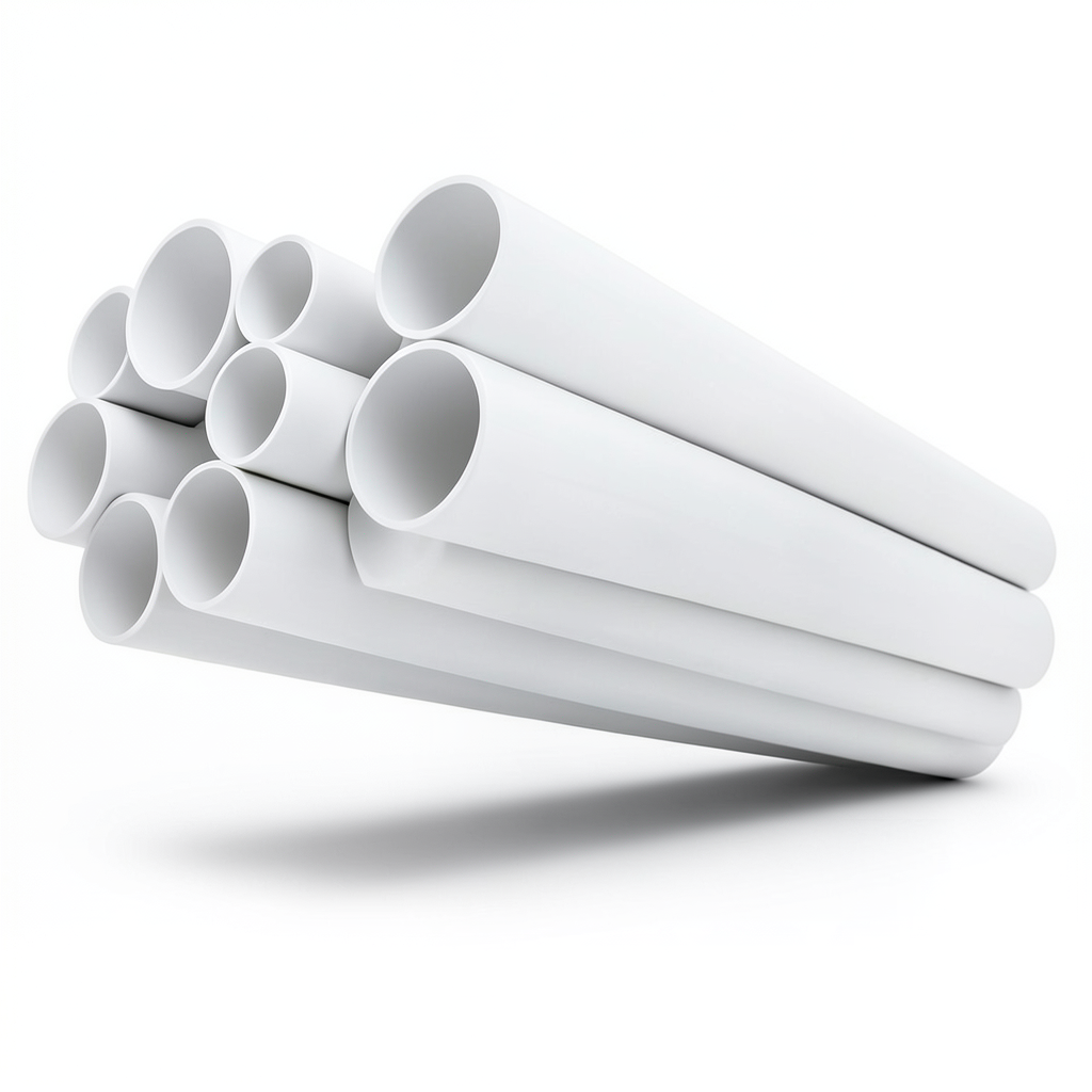 مواسير UPVC مقاس 1 إنش سمك 1.52 مم ضغط 11 بار لون أبيض