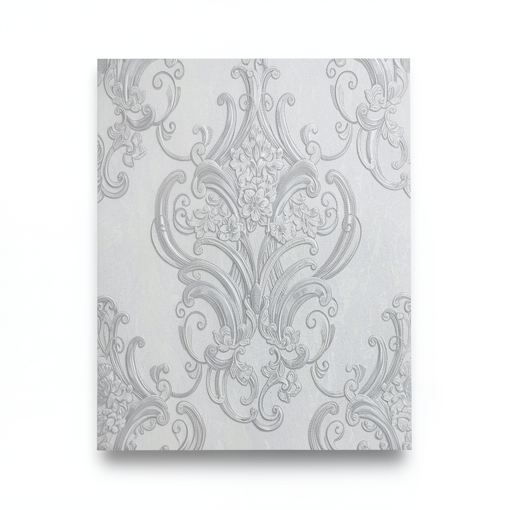 Italian Wall Covering 10m x 1.06m Light Gray, Model 83420