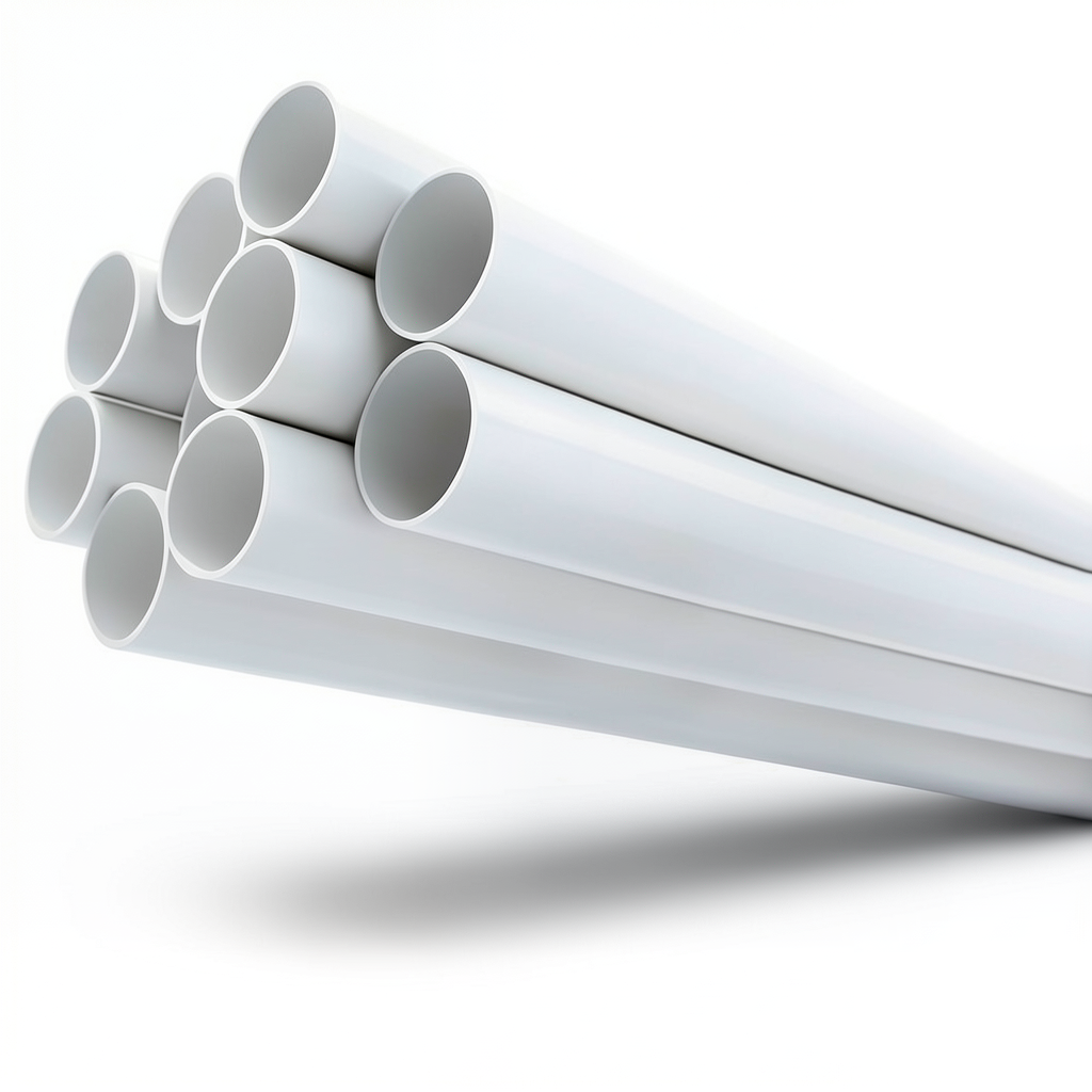 UPVC Pipes Nominal Pressure 17.2 Bar Size 1 ¼ inch Thickness 2.49 mm White