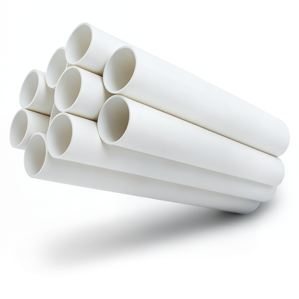 مواسير UPVC مقاس 6 إنش سمك 9.91 مم ضغط 17.2 بار لون أبيض