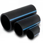 أنابيب HDPE الوطني لشبكات المياه  ضغط 10 بار قطر خارجي 200 مم سمك 7.7 مم لون اسود