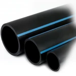 أنابيب HDPE الوطني لشبكات المياه  ضغط 8 بار قطر خارجي 200 مم سمك 6.2 مم لون اسود