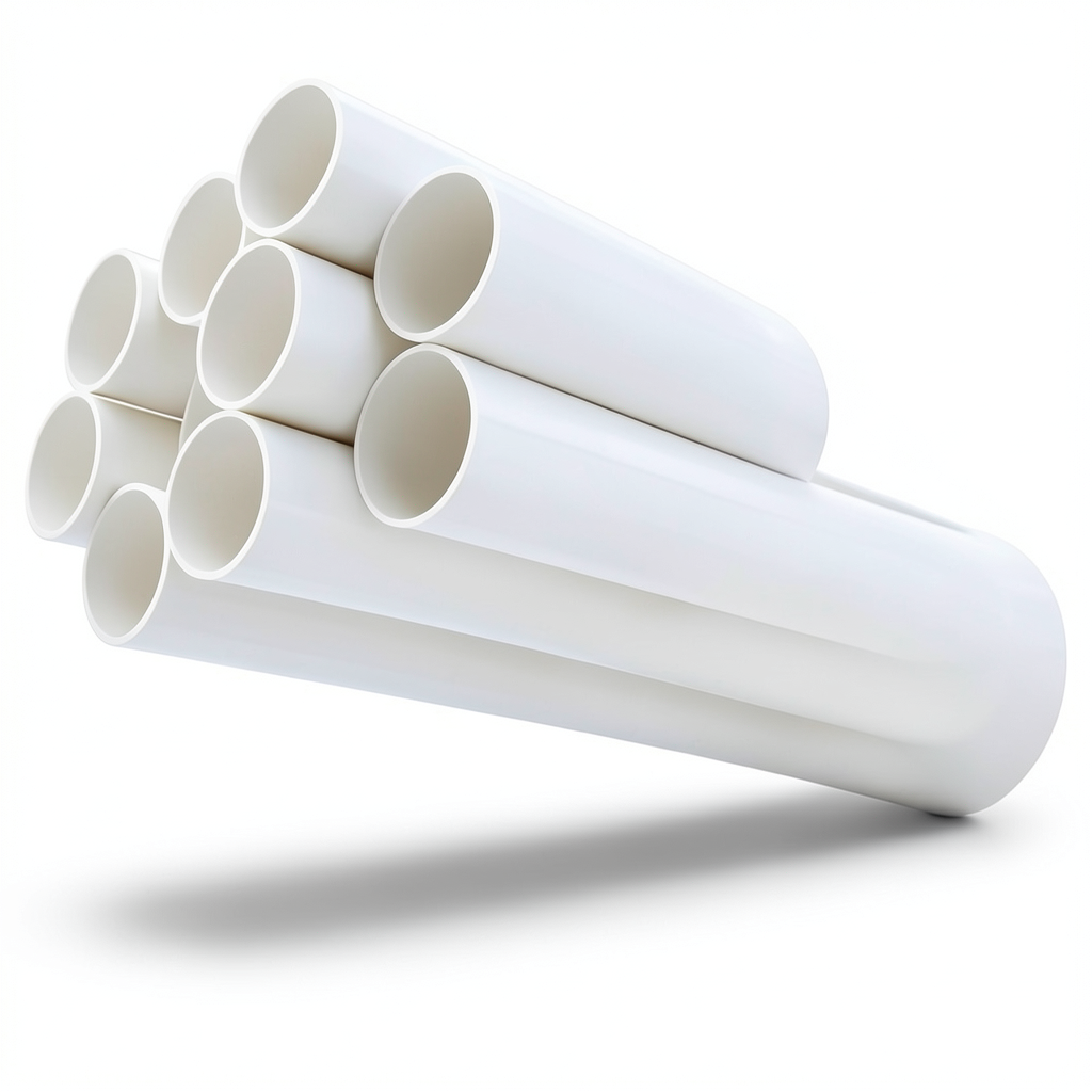 مواسير UPVC ضغط 13.8 بار مقاس ½ 1 إنش سمك 2.29 مم لون أبيض