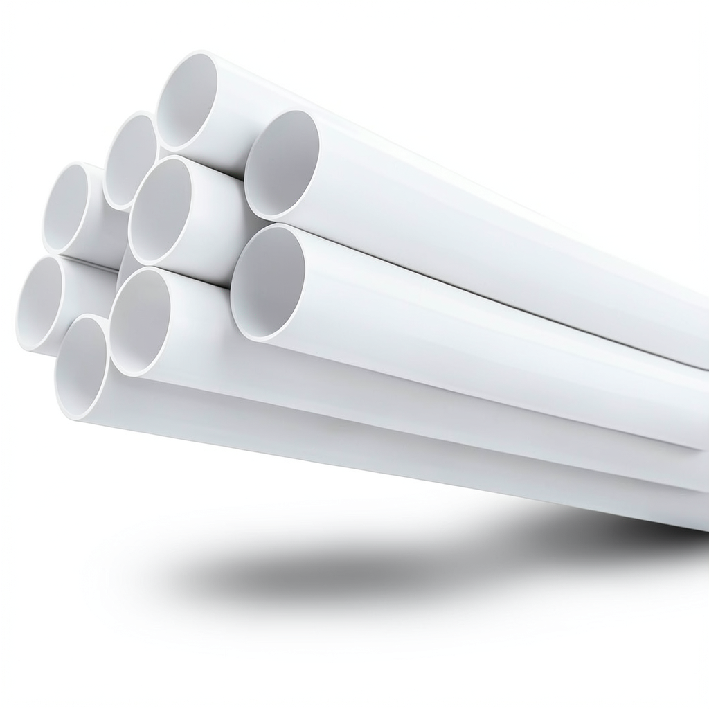 مواسير UPVC ضغط 13.8 بار مقاس 2 إنش سمك 2.87 مم لون أبيض