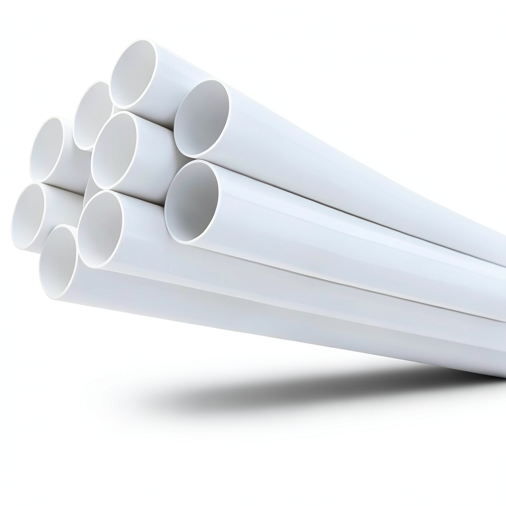 مواسير UPVC ضغط 13.8 بار مقاس 3 إنش سمك 4.24 مم لون أبيض