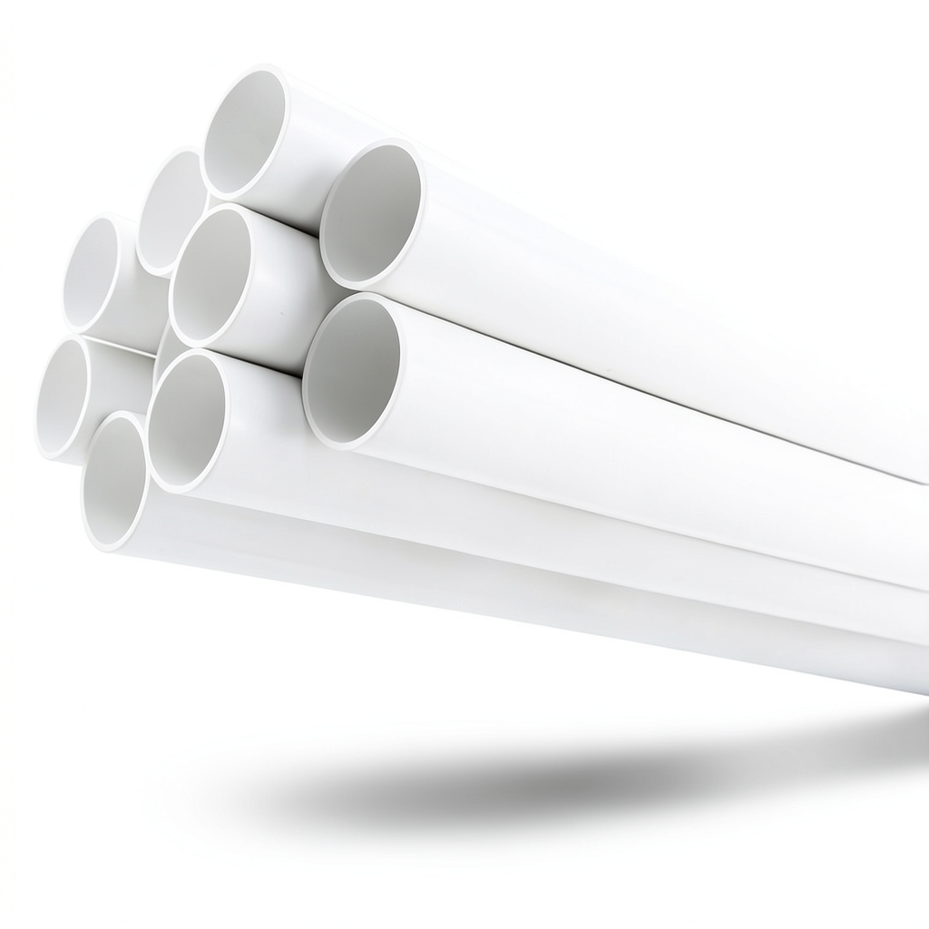 مواسير UPVC ضغط 13.8 بار مقاس 6 إنش سمك 8.03 مم لون أبيض