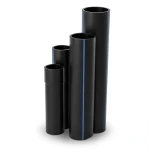 HDPE Pipes SDR 22 Outside Diameter 630 mm Thickness 28.7 mm Black