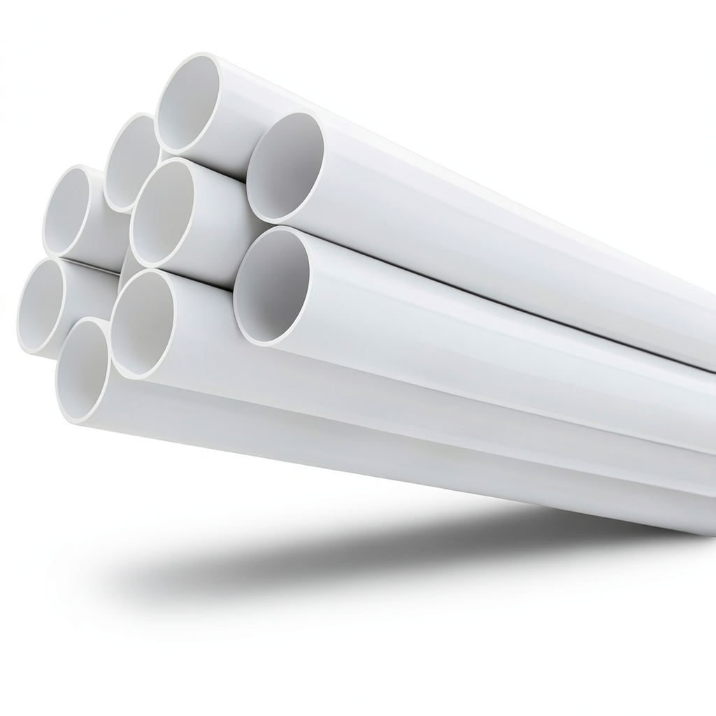 مواسير UPVC مقاس 1 إنش سمك 1.52 مم ضغط 11 بار لون أبيض