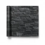 German stone wall Covering, size 10 m x 0.53 m, dark gray color, model 475036 