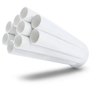 مواسير UPVC ضغط اسمي 11 بار مقاس ¼ 1 إنش سمك 1.63 مم لون أبيض