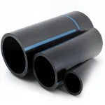 أنابيب HDPE الوطني لشبكات المياه  ضغط 10 بار قطر خارجي 110 مم سمك 4.2 مم لون اسود