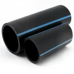 أنابيب HDPE الوطني لشبكات المياه  ضغط 10 بار قطر خارجي 125 مم سمك 4.8 مم لون اسود