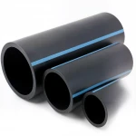 أنابيب HDPE الوطني لشبكات المياه  ضغط 8 بار قطر خارجي 250 مم سمك 7.7 مم لون اسود