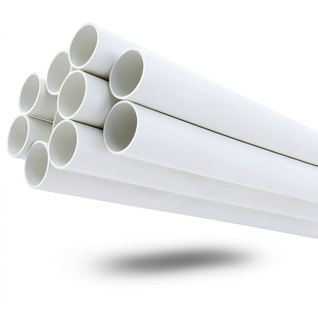 UPVC Pipes Nominal Pressure 17.2 Bar Size 3 Inch Thickness 5.23 mm White