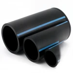 أنابيب HDPE الوطني لشبكات المياه  ضغط 10 بار قطر خارجي 200 مم سمك 7.7 مم لون اسود