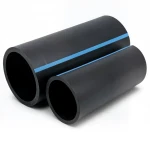 أنابيب HDPE الوطني لشبكات المياه  ضغط 8 بار قطر خارجي 400 مم سمك 12.3 مم لون اسود