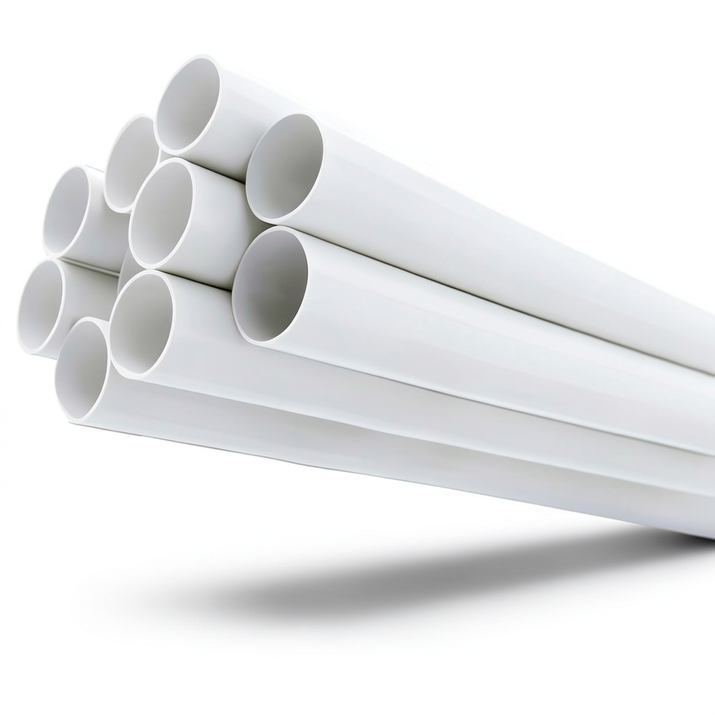 UPVC Pipes Pressure 17.2 Bar Size 8 Inch Thickness 12.9 mm White