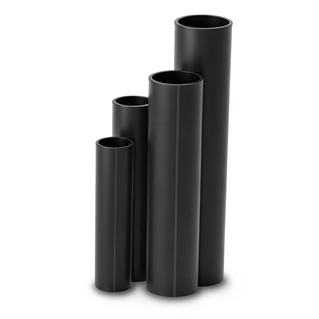HDPE Pipes SDR 22 Outside Diameter 280 mm Thickness 12.8 mm Black
