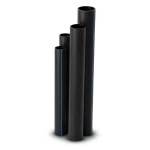 HDPE Pipes SDR 22 Outside Diameter 355 mm Thickness 16.2 mm Black