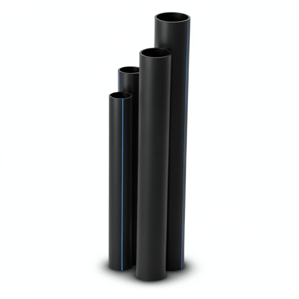 أنابيب HDPE SDR 22 قطر خارجي 355 مم سمك 16.2 مم لون أسود
