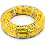 أنابيب HDPE نيبروبلاست PE 100 ضغط 20 بار قطر خارجي 50 مم سمك 5.6 مم لون أصفر 