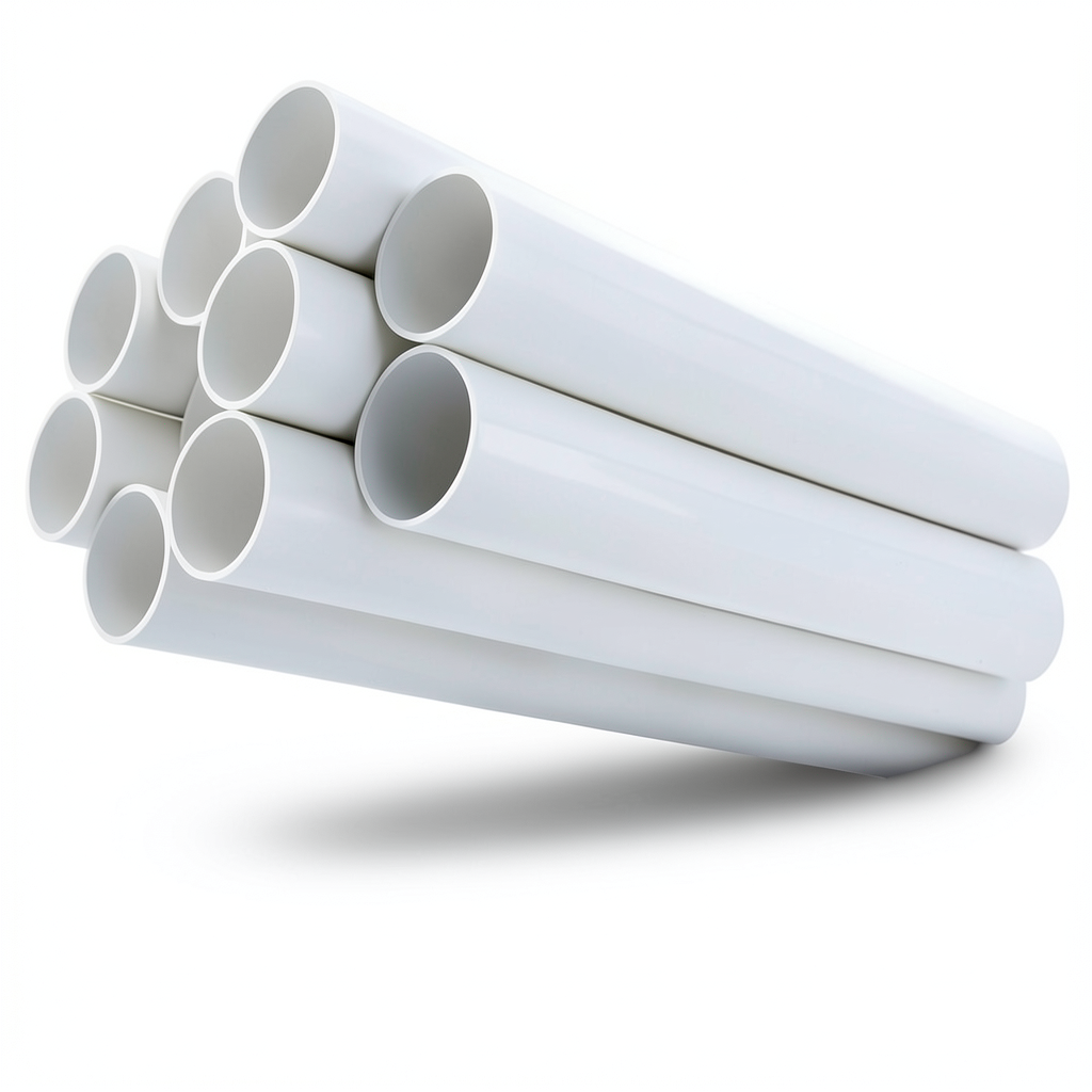 مواسير UPVC ضغط 13.8 بار مقاس 2 إنش سمك 2.87 مم لون أبيض