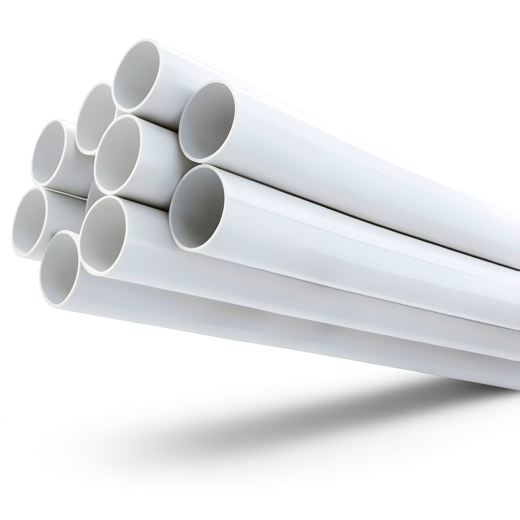 مواسير UPVC ضغط 13.8 بار مقاس 3 إنش سمك 4.24 مم لون أبيض
