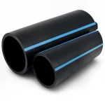 أنابيب HDPE الوطني لشبكات المياه  ضغط 10 بار قطر خارجي 110 مم سمك 4.2 مم لون اسود