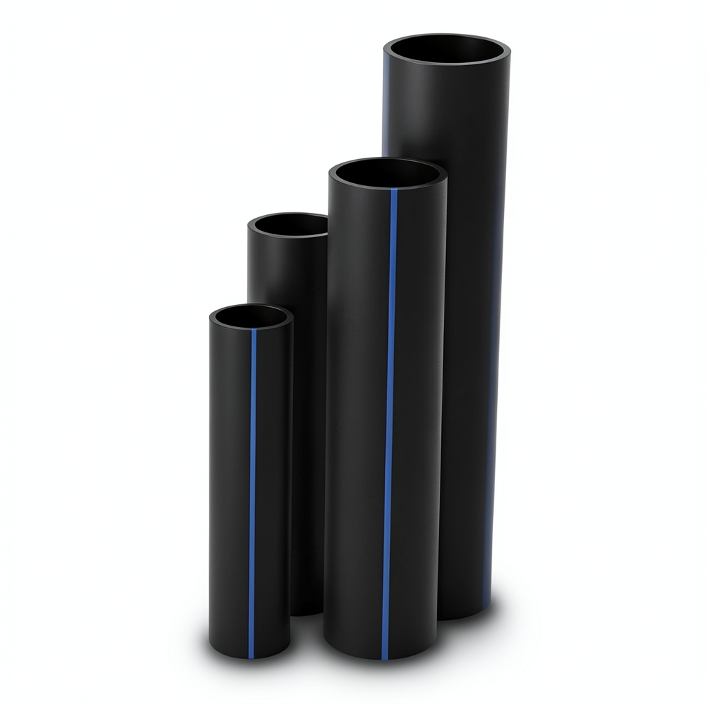 أنابيب HDPE SDR 22 قطر خارجي 500 مم سمك 22.8 مم لون أسود