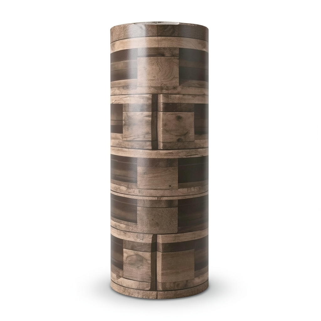 German Wallpaper Brown Color 10m x 0.53m, Model 524116