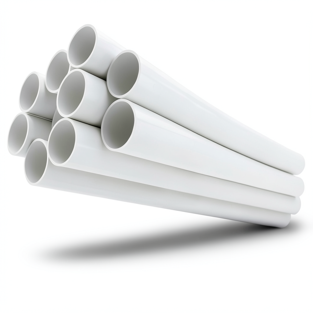 مواسير UPVC مقاس 1 إنش سمك 1.52 مم ضغط 11 بار لون أبيض