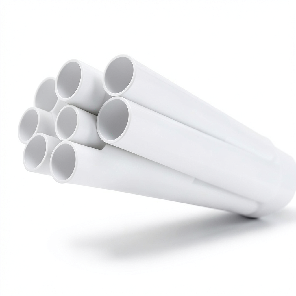 مواسير UPVC ضغط اسمي 11 بار مقاس ¼ 1 إنش سمك 1.63 مم لون أبيض